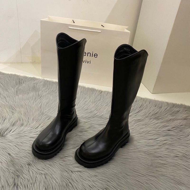 BOOTS ĐÙI NỮ -BOOT ĐÙI NỮ MŨI TRÒN GÓT VUÔNG  HÀNG CHUẨN LOẠI 1