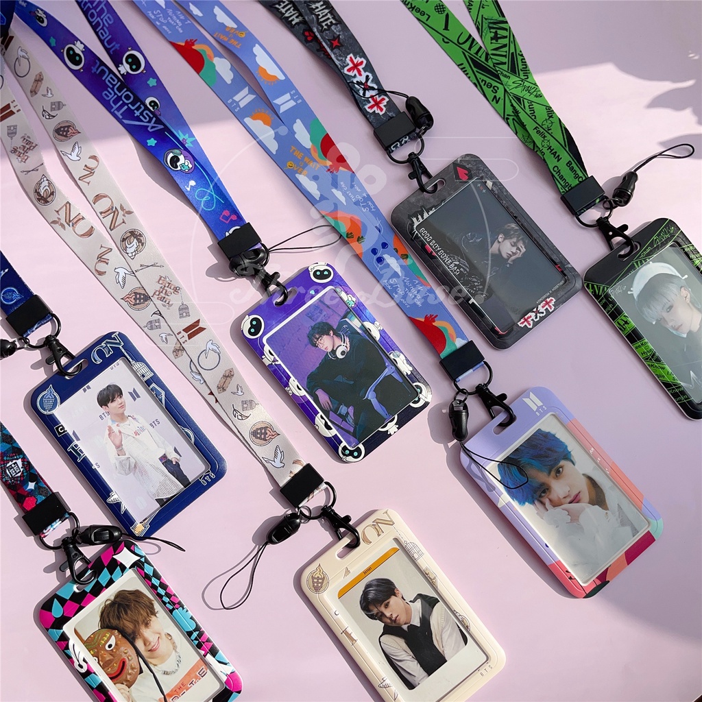 Ví Đựng Thẻ Có Dây Đeo Cổ in Hình Jin Jhope TXT Straykids Nhóm Nhạc btss-613 PTD