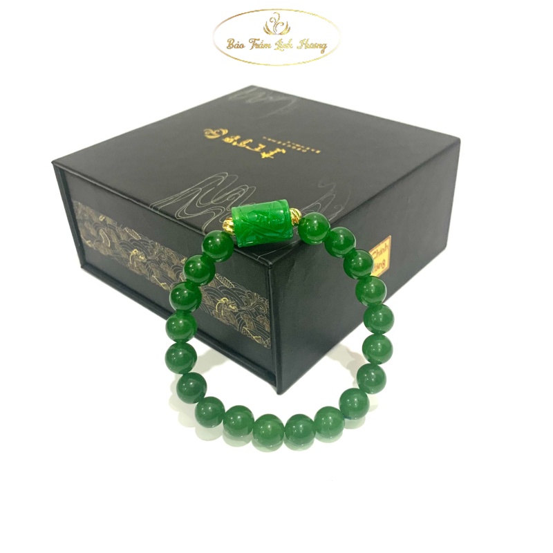 Vòng Tay Đá Phong Thủy Mix Hạt Đủ Màu - BẢO TRẦM LINH HƯƠNG Thiên Nhiên Kèm Hộp Chính Hãng Cao Cấp - Quà Tăng