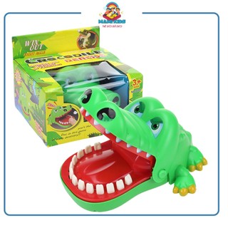 Đồ chơi cá sấu cắn tay, khám răng cá sấu cho bé thông minh phát triển trí tuệ