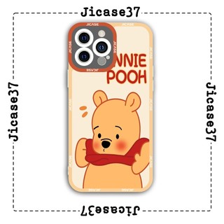Ốp lưng iphone và samsung xiaomi oppo cạnh vuông Jicase Gấu Pooh