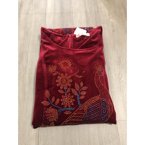 ĐẦM DẠ HỘI TRUNG NIÊN VẢI NHUNG CAO CẤP M535