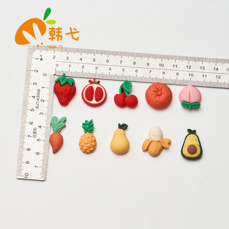 Charm 3D mẫu trái câycó kèm keo dán trang trí - Sticker 3D  trang trí ốp điện thoạiClovershop68