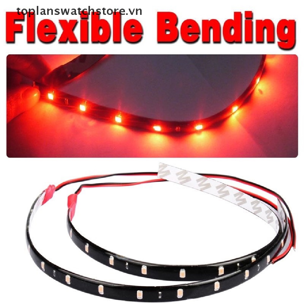 Set 6 Dải Đèn LED DC 12V Chống Thấm Nước Trang Trí Xe Hơi / Xe Máy