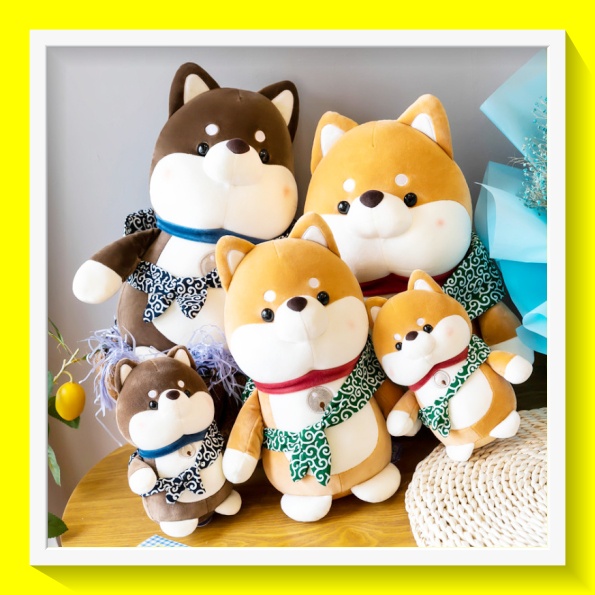 Gấu Bông Chó SHIBA Phiêu Lưu Chó Nhồi Bông SHIBA Xa Nhà Đủ Size Siêu Đáng Yêu Tình Cảm Qùa - K18