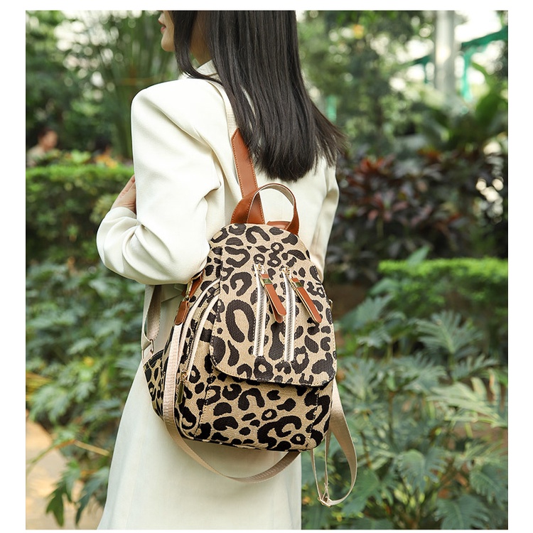 Ba Lô Chuwanglin Họa Tiết Da Báo