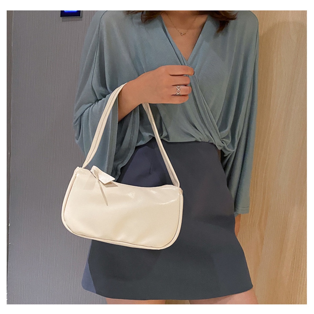 Có thể bán buôn Túi Xách Đeo Vai Dung Tích Rộng Rãi Đơn Giản Thời Trang Chất Liệu PU Ví Nữ Cho Những Buổi Đi Chơi Hàng Ngày Ilikebag Hàng giao ngay