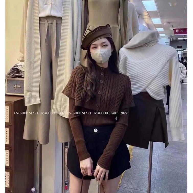 Set Áo Len + Choàng 3 Màu