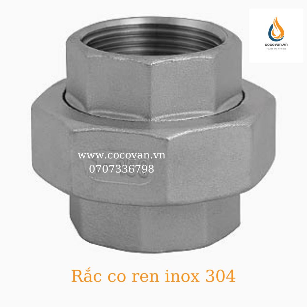 Răc co inox 304 21mm đến 49mm