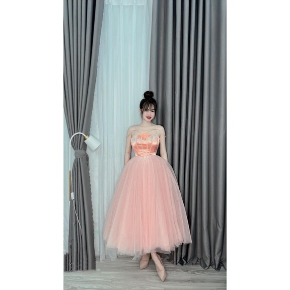 ĐẦM LƯỚI LÓT PHI TÙNG 3 LỚP CỰC XINH CÓ MÚT KÈM BÔNG GHIM UP