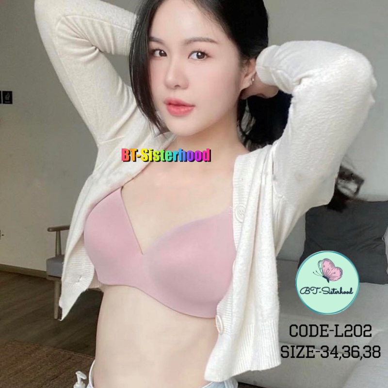 Áo lót nữ Sisterhood 202 Thái Lan, dáng áo không gọng, đệm mỏng, chất su co dãn mềm mịn, siêu gọn nhẹ, LAVENUSA