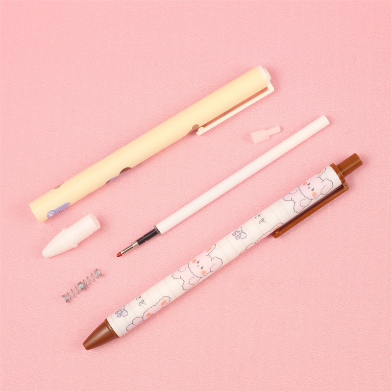 Y&amp;X 1 bút bi bấm gel đen kèm tùi zip dọc gấu và cô bé