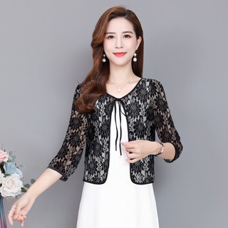 Kanavi Áo Khoác Cardigan Phối Ren Thời Trang Dành Cho Nữ