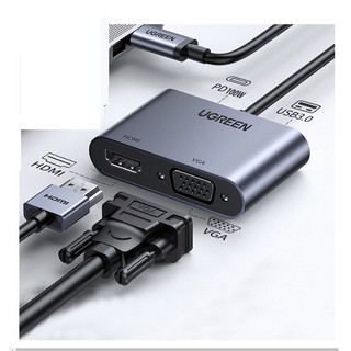 Cáp Chuyển USB Type C sang HDMI Và VGA Ugreen 50505