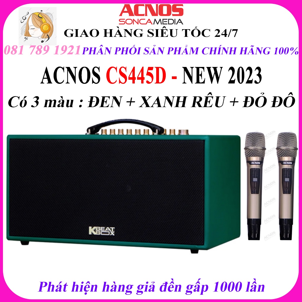 Loa Karaoke Di Động ACNOS CS445D, Bảo hành chính hãng