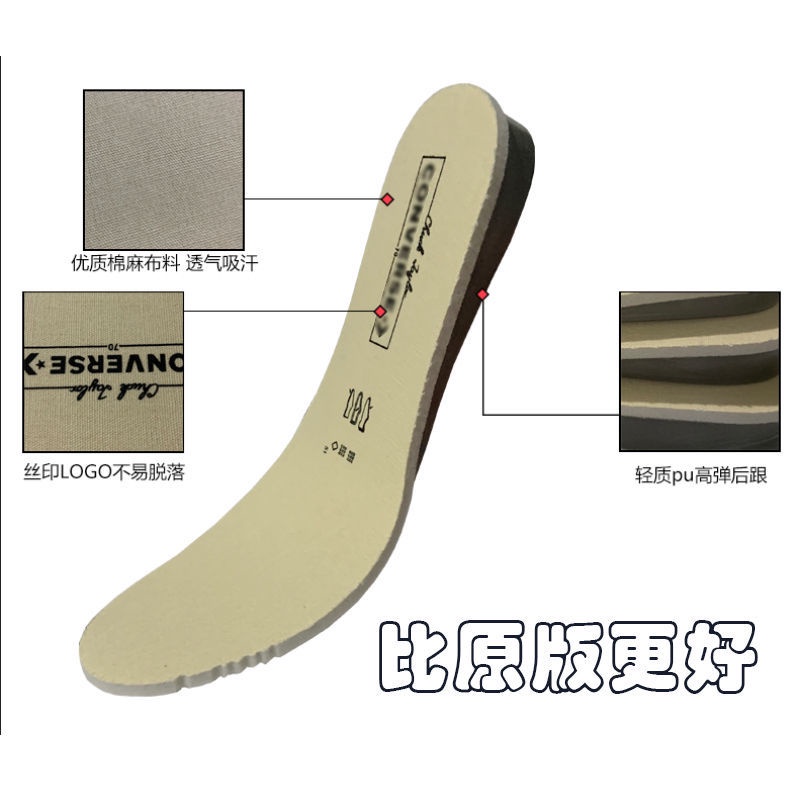 Đế Lót Giày Tăng Chiều Cao Bằng Vải Canvas Converse 1970s Dành Cho Nam Và Nữ
