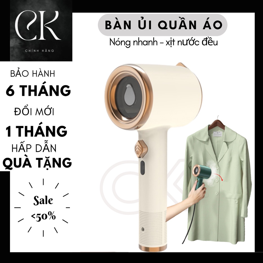Bàn Là Hơi Nước Cầm Tay CK Có thể là đứng là nằm- kiểu bàn ủi hơi nước cầm tay mini gọn nhẹ du lịch