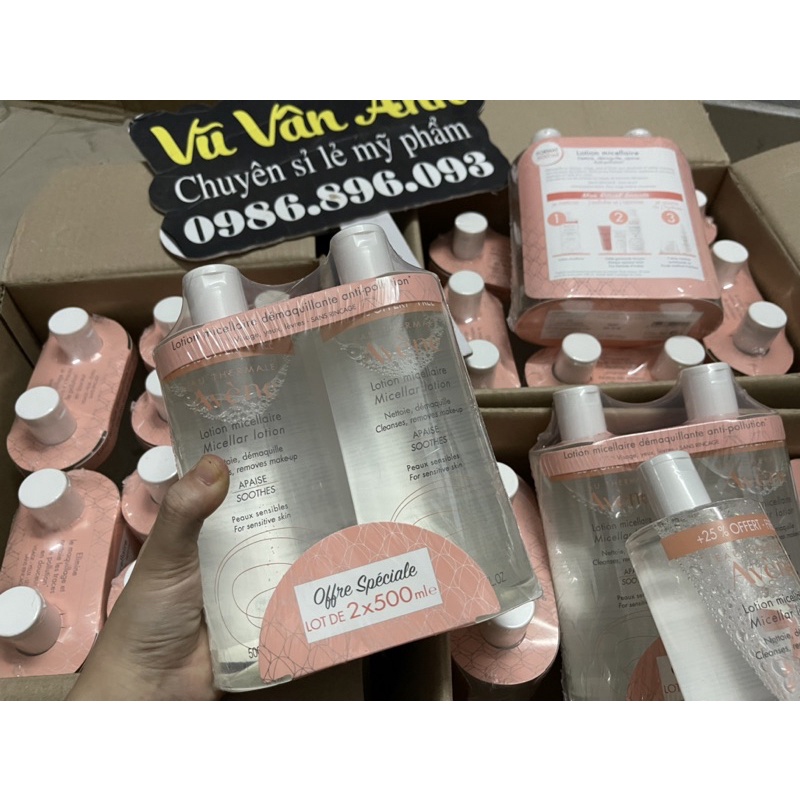 (date 9/2024)Nước Tẩy Trang Dưỡng Ẩm Da Avene Micellar Lotion 500ml