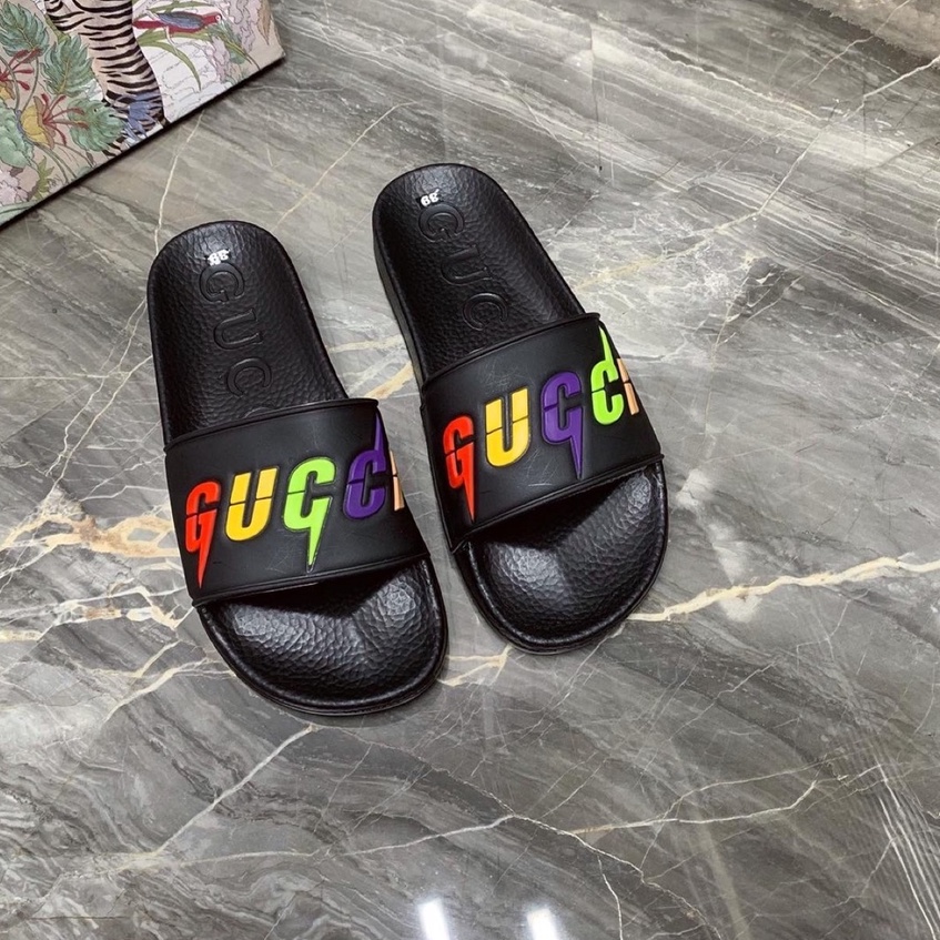 Dép nam quai ngang GUCCI chữ Xanh Đỏ - dép GUCCI chất 2022
