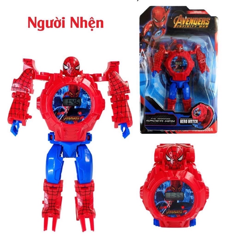 Đồng Hồ Biến Hình Siêu Nhân Cho Bé 🔥  🔥 Biến thành siêu nhân,xem giờ,có đèn chiếu hình siêu nhân