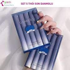Set son Danmolu xanh 5 thỏi