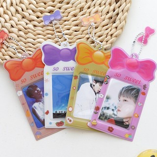 Móc khóa kèm holder card, túi đựng thẻ id, card anime, kpop xíu nhọ store