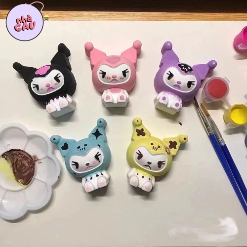 Tô tượng thạch cao kuromi 2d size nhỏ(không kèm màu và cọ)