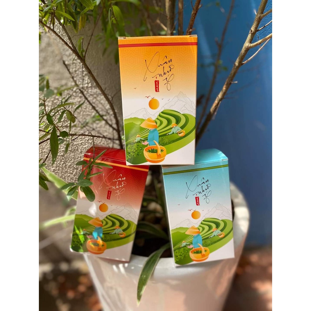 Trà Thái Nguyên Hộp Giấy 100g - Siêu rẻ đóng quà Tết tuyệt vời