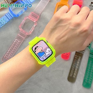 One Dây Đeo Trong Suốt Nhiều Màu Cho Đồng Hồ Thông Minh iwatch 45 / 44 / 42 / 41 / 40 / 38mm series 8 / 7 / 6 / 5 / 4 / 41 / 40 / 3