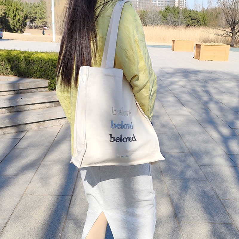 Mischa Túi Xách Đeo Vai Vải canvas Màu Trơn Sức Chứa Lớn Thời Trang Cho Học Sinh