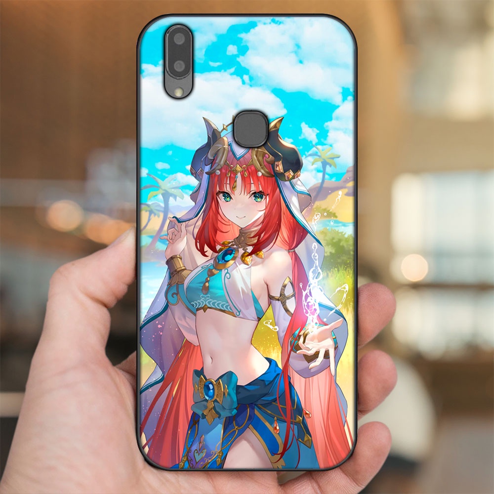 Ốp lưng Vivo V9, Y85, V11i viền đen in hình Nilou Genshin Impact