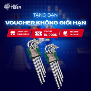 Bộ lục giác hoa thị 9 chiếc dài 20cm theoid tiger