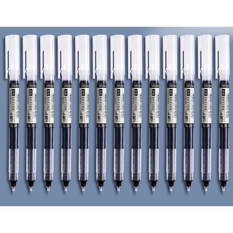 Bút bi nước khô nhanh Deli 0,5mm luyện viết chữ trung