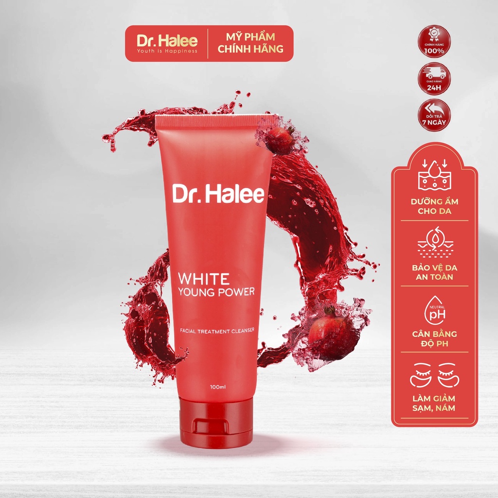Sữa rửa mặt Dr.Halee Facial Treatment Cleanser 100ml sạch sâu dịu nhẹ cho da