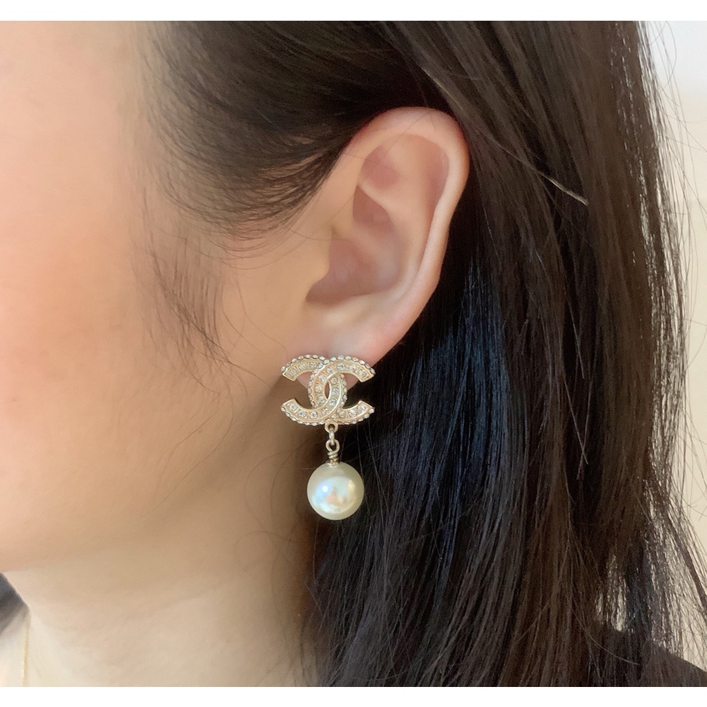 Khuyên Tai Ngọc Trai Đôi Bằng Bạc 925 Thời Trang Mới