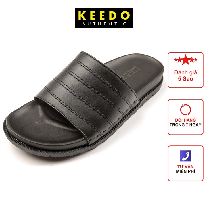 Dép Nam May Sẵn Cao Cấp Da Bò Thật KEEDO KD5514
