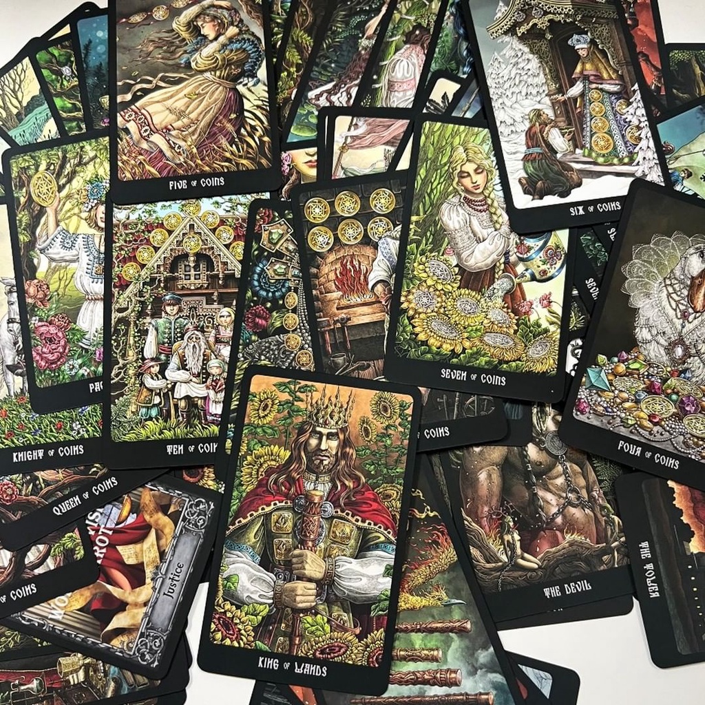 Bộ bài Slavic Legends Tarot phiên bản Gold Edition