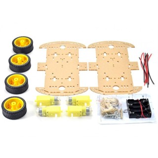 Bộ khung xe robot 4 bánh