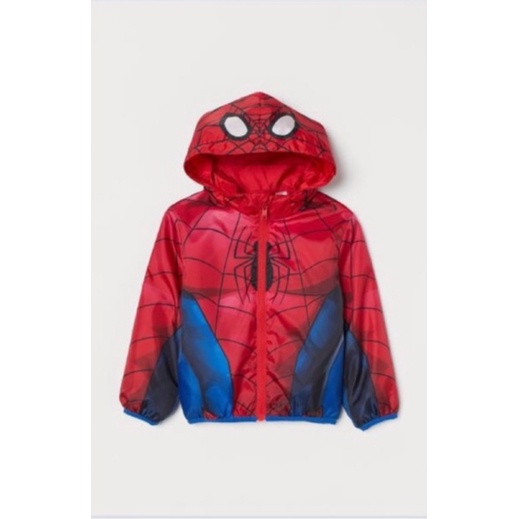 Áo gió bé trai, nhện, siêu nhân