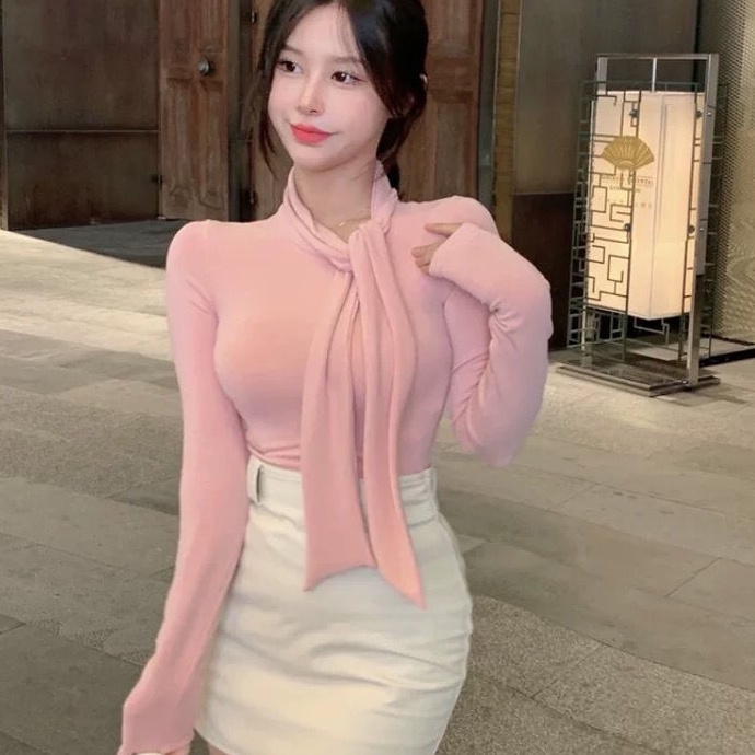 Áo Thun Tay Dài Siêu Hot Thời Trang Thu Đông Cho Nữ