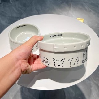(sẵn) Bát ăn thú cưng Starbucks dễ thương