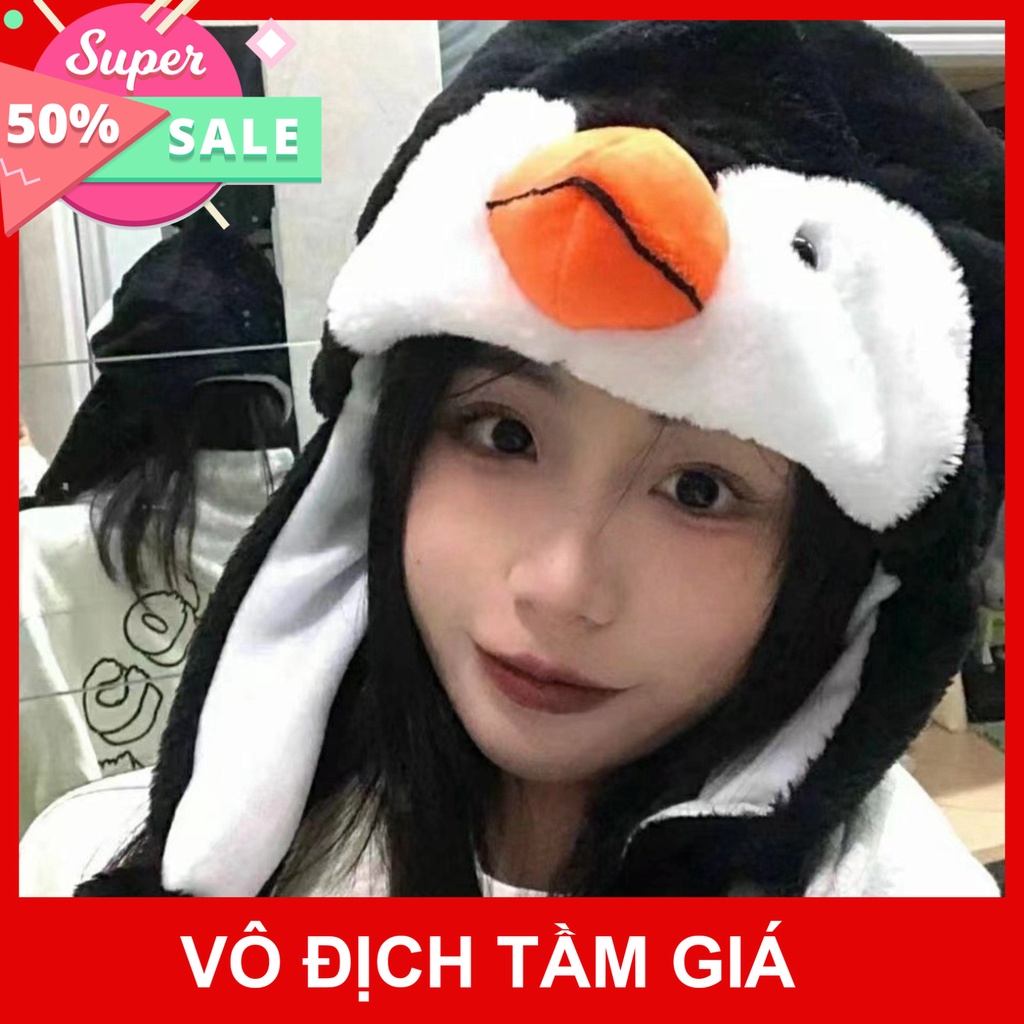 Mũ len Chim cánh cụt, Mũ len hình chim cánh cụt, Quà tặng dễ thương dành cho các bạn nữ