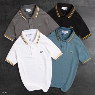 Áo polo nam 🐊 cotton cá sấu pl91 viền tay, cổ - áo nam vnxk