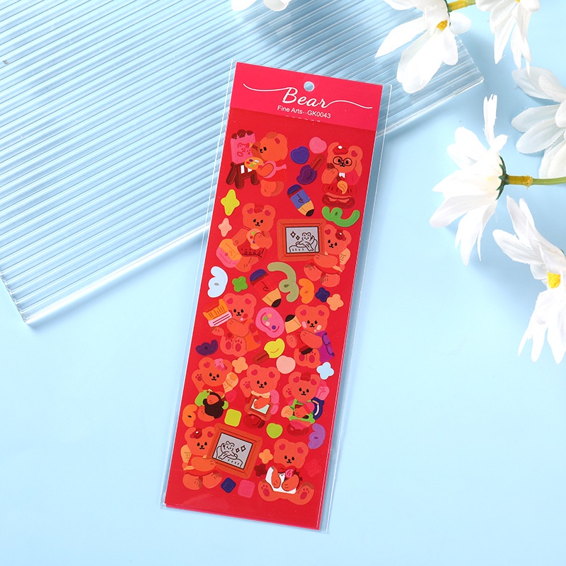Miếng Dán Trang Trí Hình Gấu Goo GK0040 Dễ Thương
