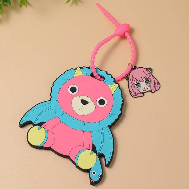 Vỏ Bọc Thẻ ID Bằng Silicon Hình Chainsaw Man Denji Pochita SPY x FAMILY Anya Forger Chimera Có Dây Đeo Cho Học Sinh