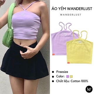 Áo yếm thun gân Wanderlust