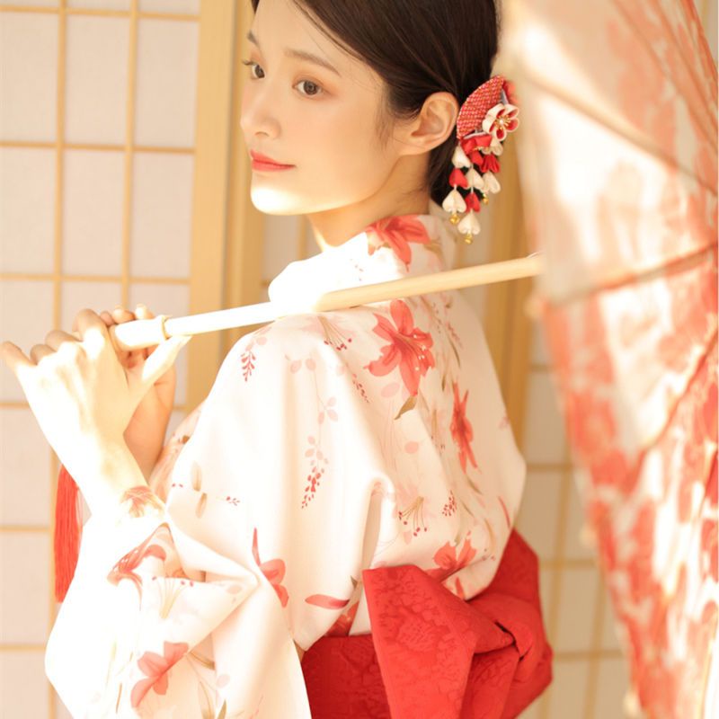 Trang Phục Kimono Cách Tân Nhật Bản Dễ Thương Cho Nữ