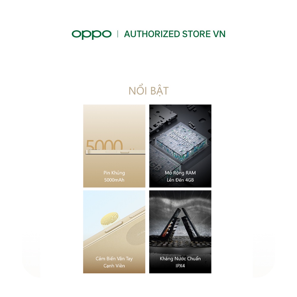 Điện Thoại OPPO A17k 3GB/64GB-Hàng Chính Hãng