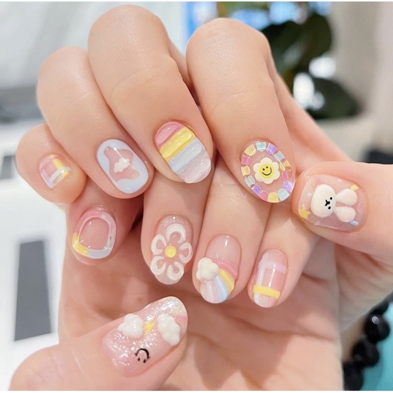 Móng úp thỏ nổi