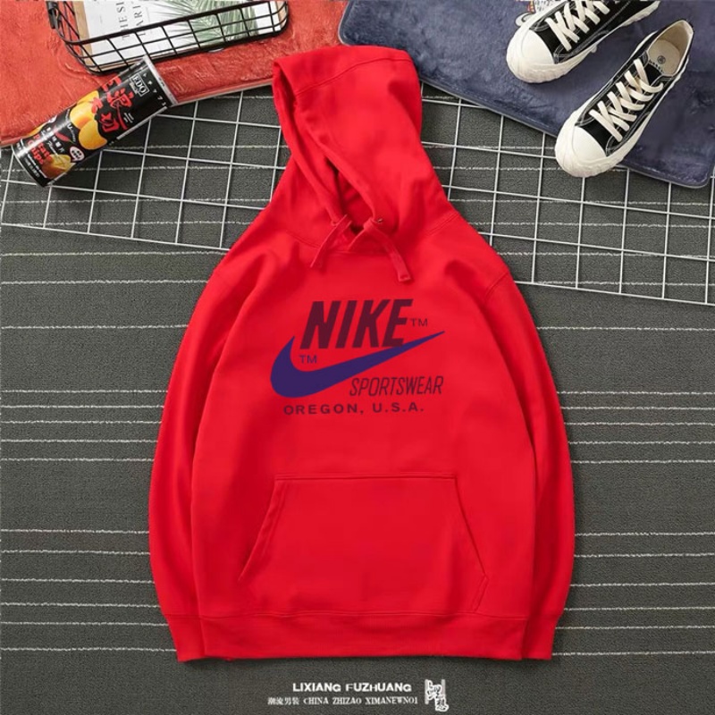 Áo Hoodie Nike 100% Cotton Dáng Rộng Thời Trang Dành Cho Nam Và Nữ